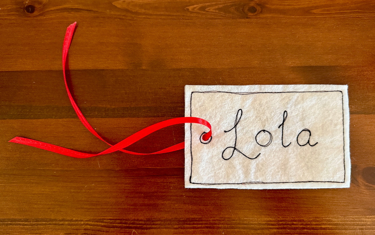 Personalised gift tag large