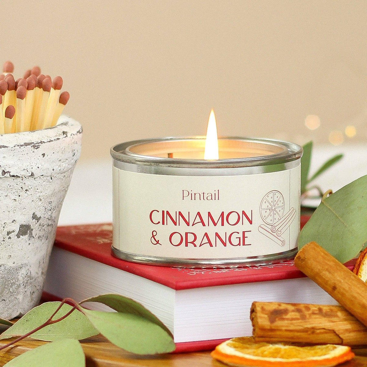 Cinnamon & Orange Paint Pot - Candle