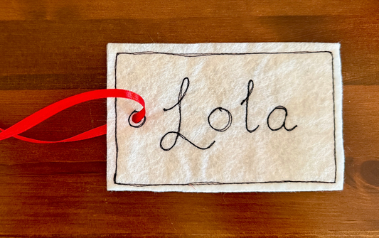 Personalised gift tag large
